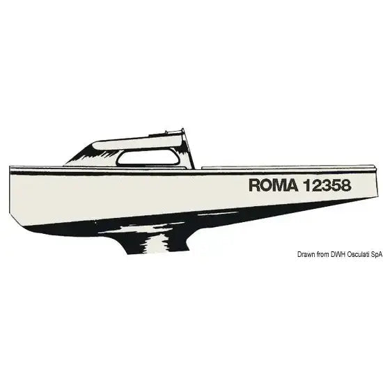 Nautica 5453210NER Osculati 54.532.10NE-R SKU 54 532 10NE R EAN 8033137161674 Lettere nere R 20 cm 1 CF 10 PZ