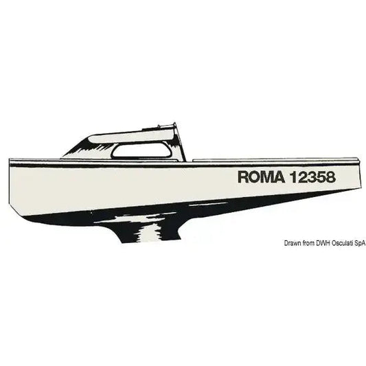 Nautica 5453210NEV Osculati 54.532.10NE-V SKU 54 532 10NE V EAN 8033137161711 Lettere nere V 20 cm 1 CF 10 PZ