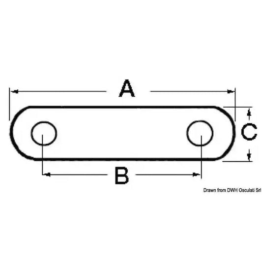 Nautica 5630406 Osculati 56.304.06 SKU 56 304 06 EAN 8033137165832 Strozzascotte inox 82 x 66 x 18 mm 1 PZ