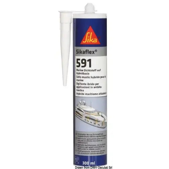 Nautica 6528803 Osculati 65.288.03 SKU 65 288 03 Sigillante a polimeri Sikaflex 591 grigio 300 ml 1 CF 12 PZ