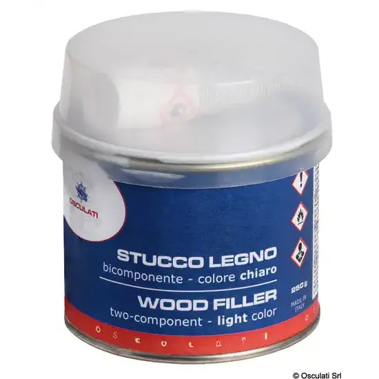 Nautica 6552012 Osculati 65.520.12 SKU 65 520 12 EAN 8033137052132 Stucco legno bicomponente chiaro 150 ml 1 PZ