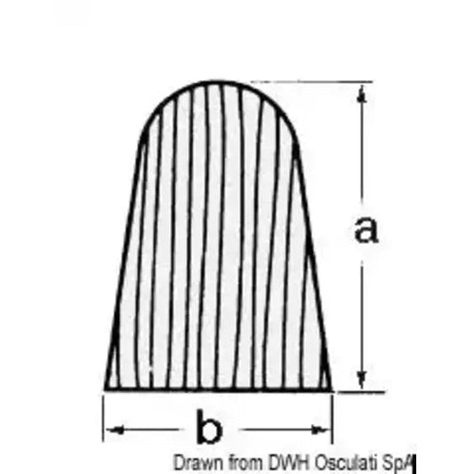 Nautica 7101200 Osculati 71.012.00 SKU 71 012 00 EAN 8033137172991 Profilo teak falchetta 28x20 mm 1 PZ