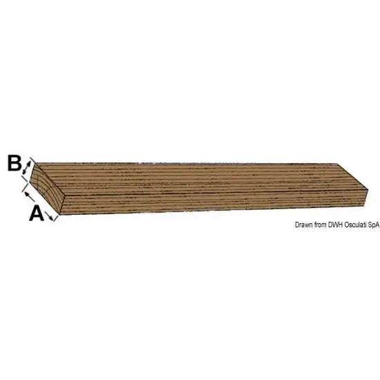 Nautica 7110020 Osculati 71.100.20 SKU 71 100 20 EAN 8033137173042 Listello teak 45x10x2000  mm 1 PZ