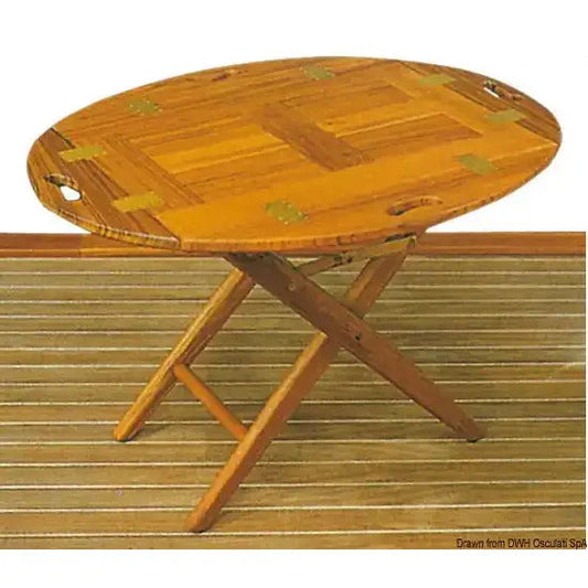 Nautica 7130540 Osculati 71.305.40 SKU 71 305 40 EAN 8033137173318 Tavolo ripiegabile in teak 85x60x53h 1 PZ