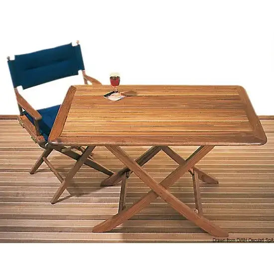 Nautica 7130580 Osculati 71.305.80 SKU 71 305 80 EAN 8033137173370 Tavolo teak 118x70 cm 1 PZ