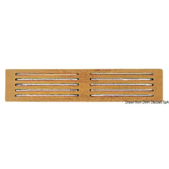 Nautica 7139630 Osculati 71.396.30 SKU 71 396 30 EAN 8033137173615 Frontalino protezione teak 445x100 mm 1 PZ