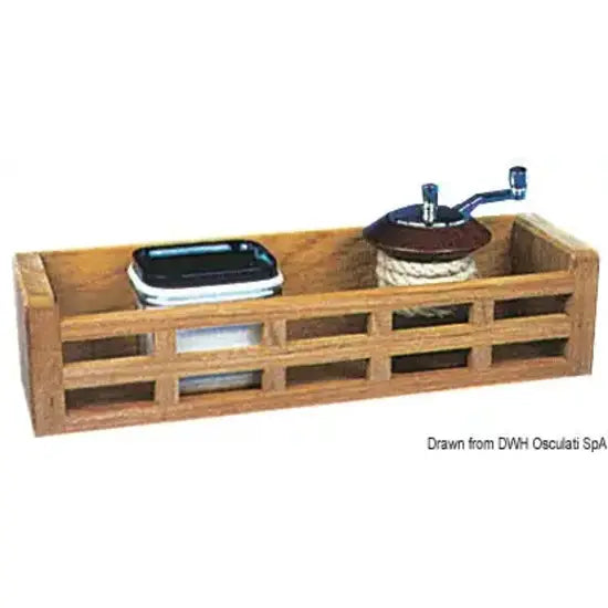 Nautica 7151700 Osculati 71.517.00 SKU 71 517 00 EAN 8033137173714 Contenitore in teak 300x85x70 mm 1 PZ
