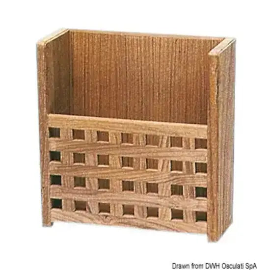 Nautica 7160510 Osculati 71.605.10 SKU 71 605 10 EAN 8033137174063 Portariviste teak 265x110x280 mm 1 PZ