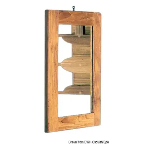 Nautica 7160574 Osculati 71.605.74 SKU 71 605 74 EAN 8033137174087 Specchio cornice teak 275x375 mm 1 PZ
