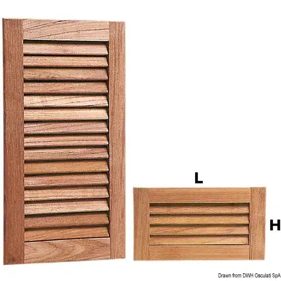 Nautica 7160716 Osculati 71.607.16 SKU 71 607 16 EAN 8033137174209 Griglia aereazione teak 450x235 mm 1 PZ