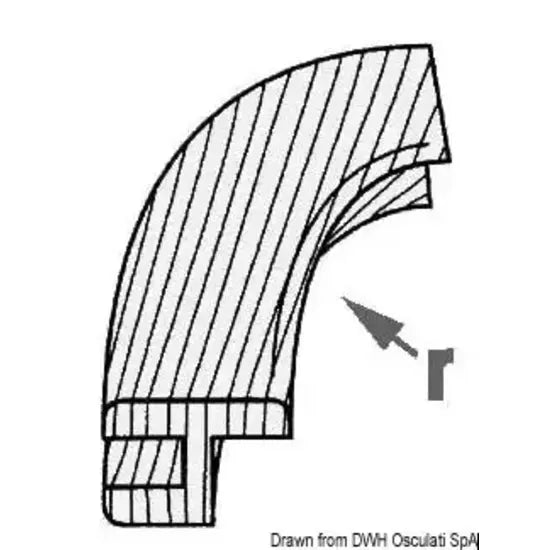 Nautica 7160872 Osculati 71.608.72 SKU 71 608 72 EAN 8033137189289 Angolare teak conc.x71.608.70 1 PZ